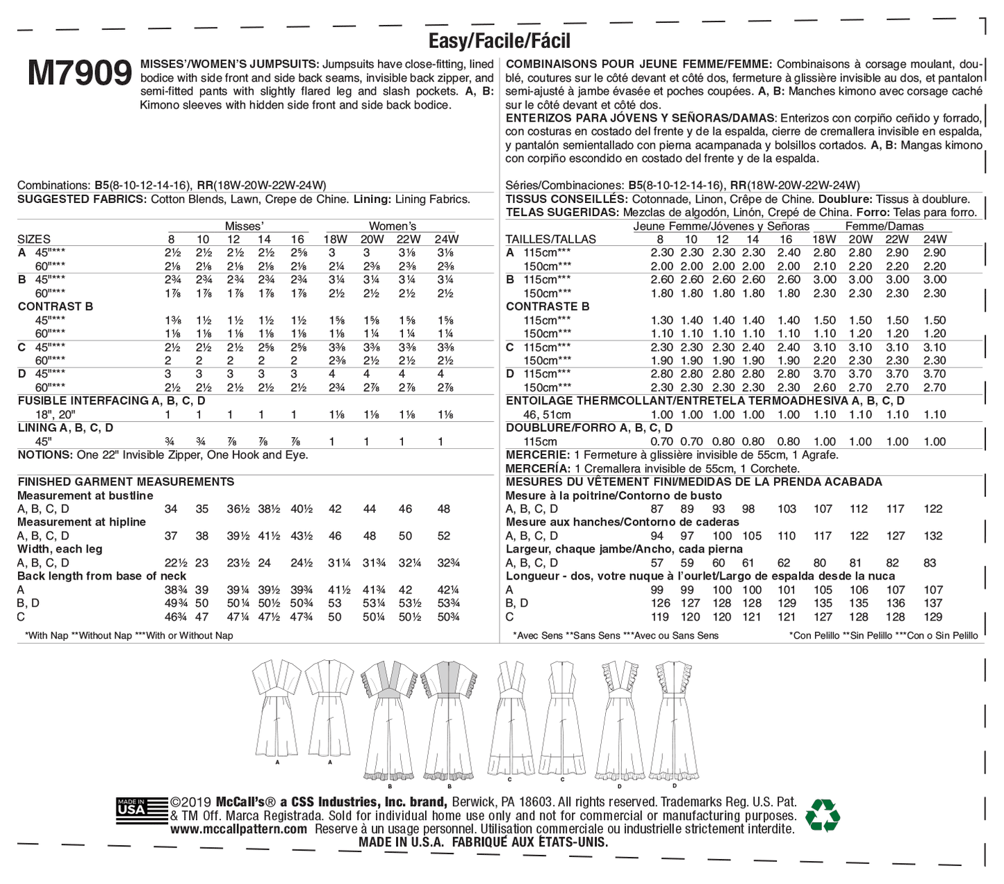 McCall's - 7909*