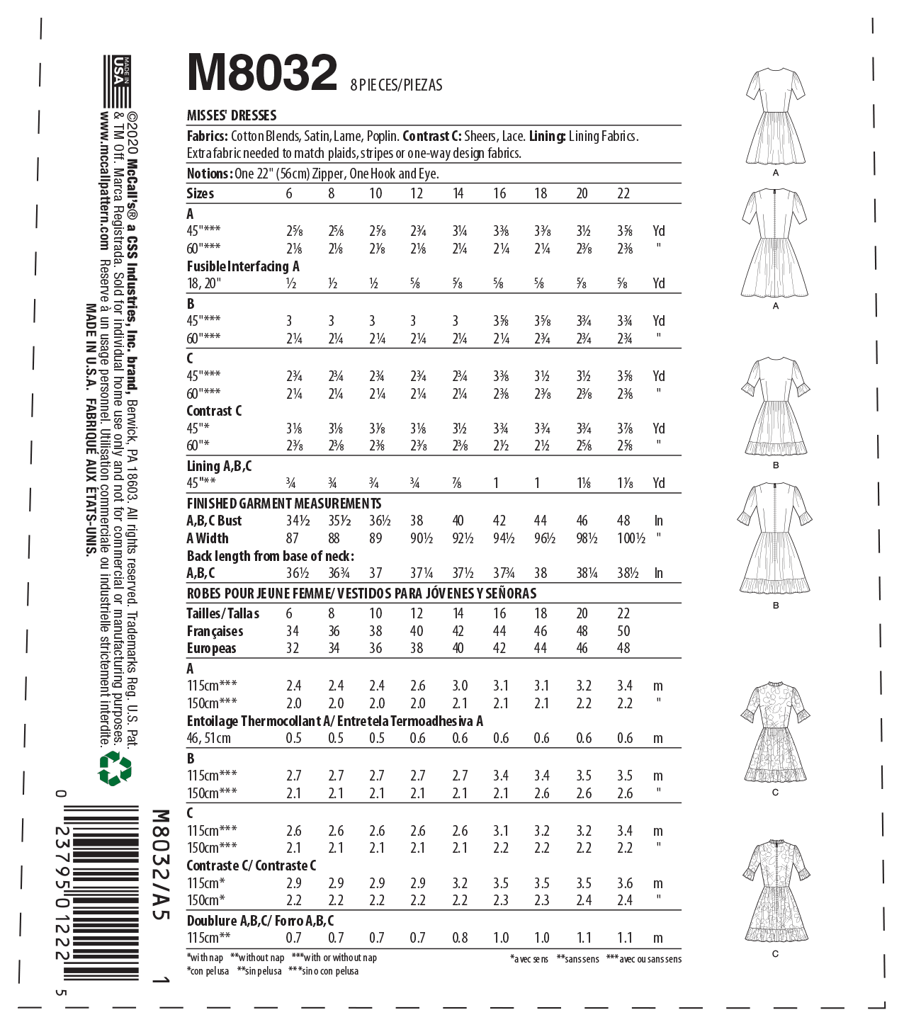 McCall's - 8032*