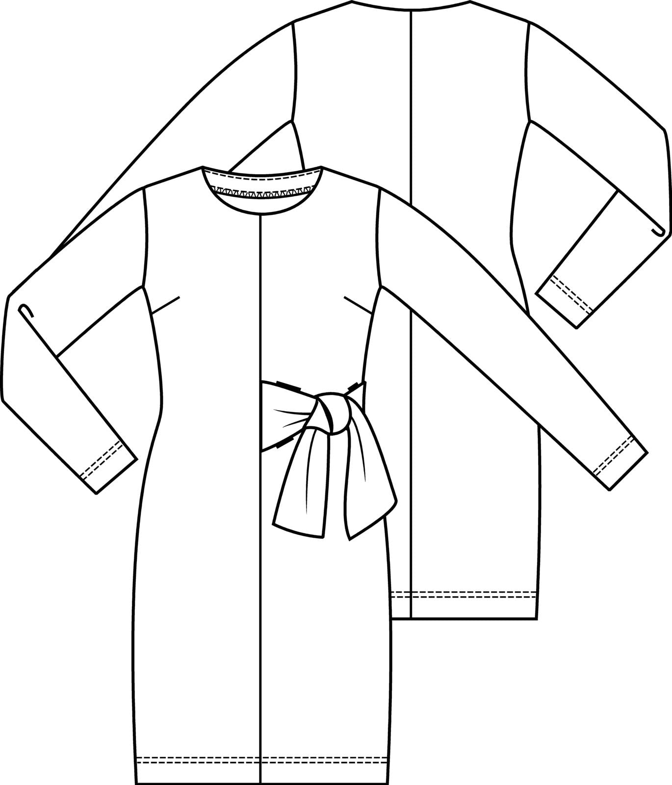 Knipmode 1811-05 jurk