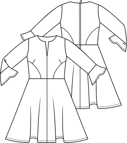 Knipmode 1811-09 jurk
