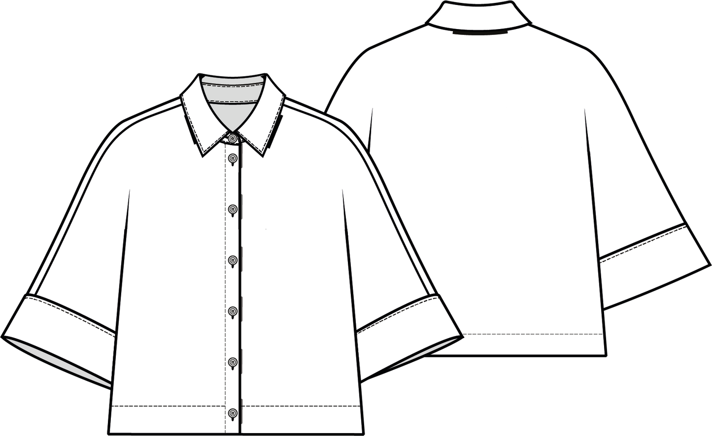 Knipmode 2401-06 jurk + blouse