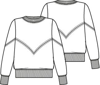 Knipmode 2402-05 sweater