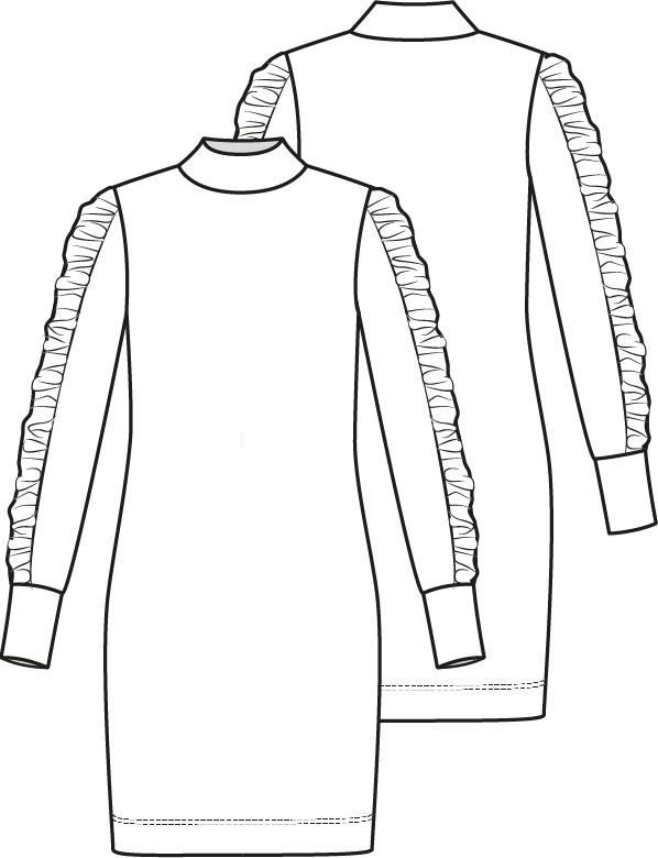 Knipmode 2310-08 jurk