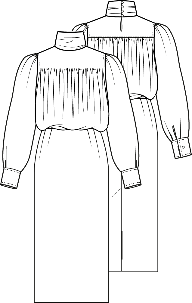 Knipmode 2310-18 jurk