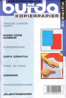 Burda - kopieerpapier blauw/rood