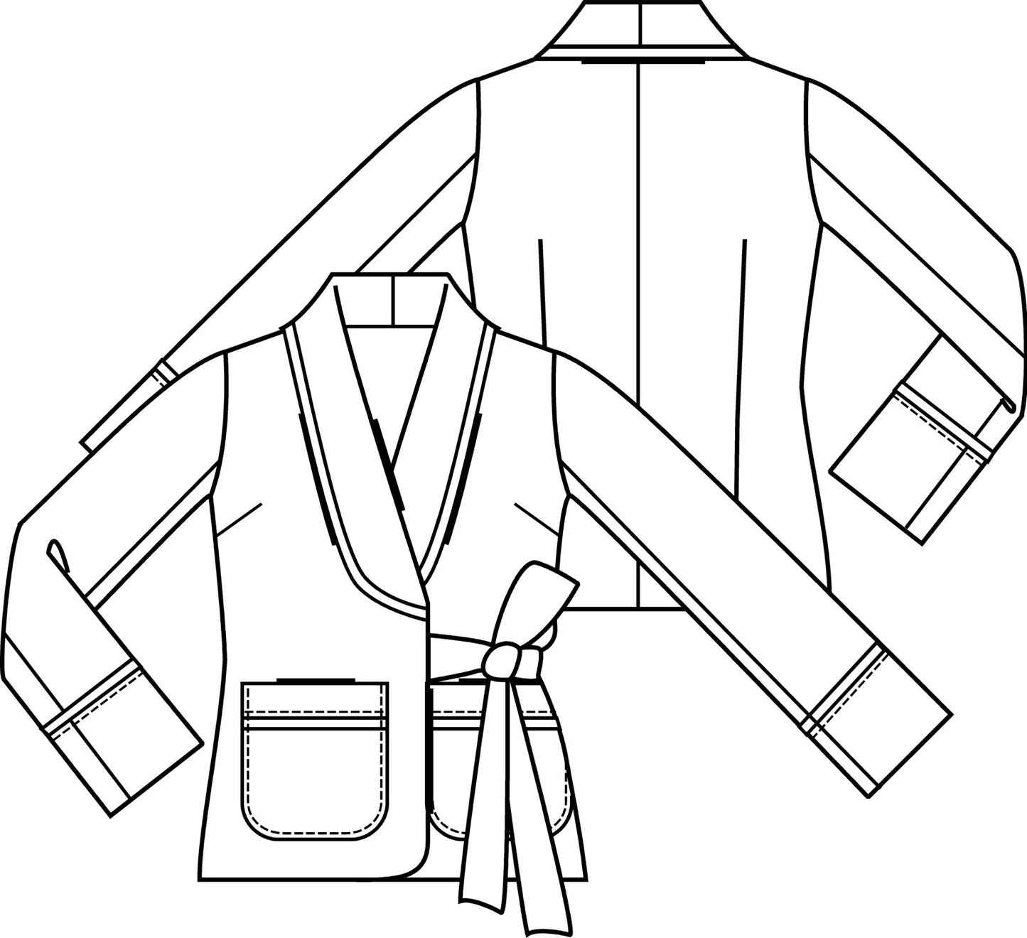 Knipmode 1803-09 blousejasje