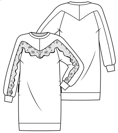 Knipmode 1912-01 jurk mini me