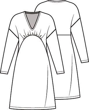 Knipmode 2101-13 jurk