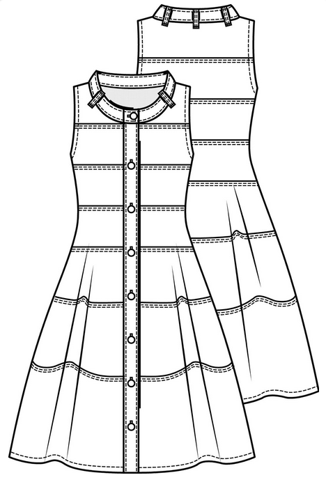 Knipmode 1908-17 jurk