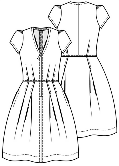 Schnitt 0819 – 6 Kleid