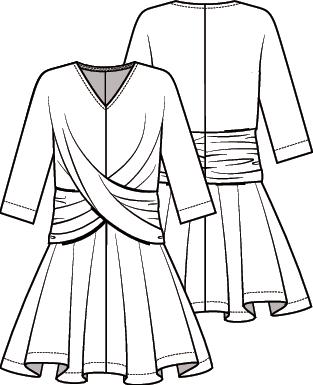 Knipmode 2102-21 Kleid