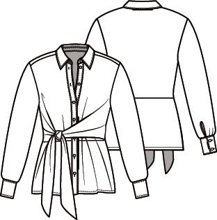 Knipmode 2001-20 blouse