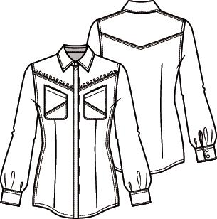 Knipmode 2103-12 blouse
