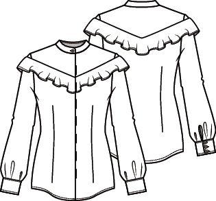 Knipmode 2103-13 blouse
