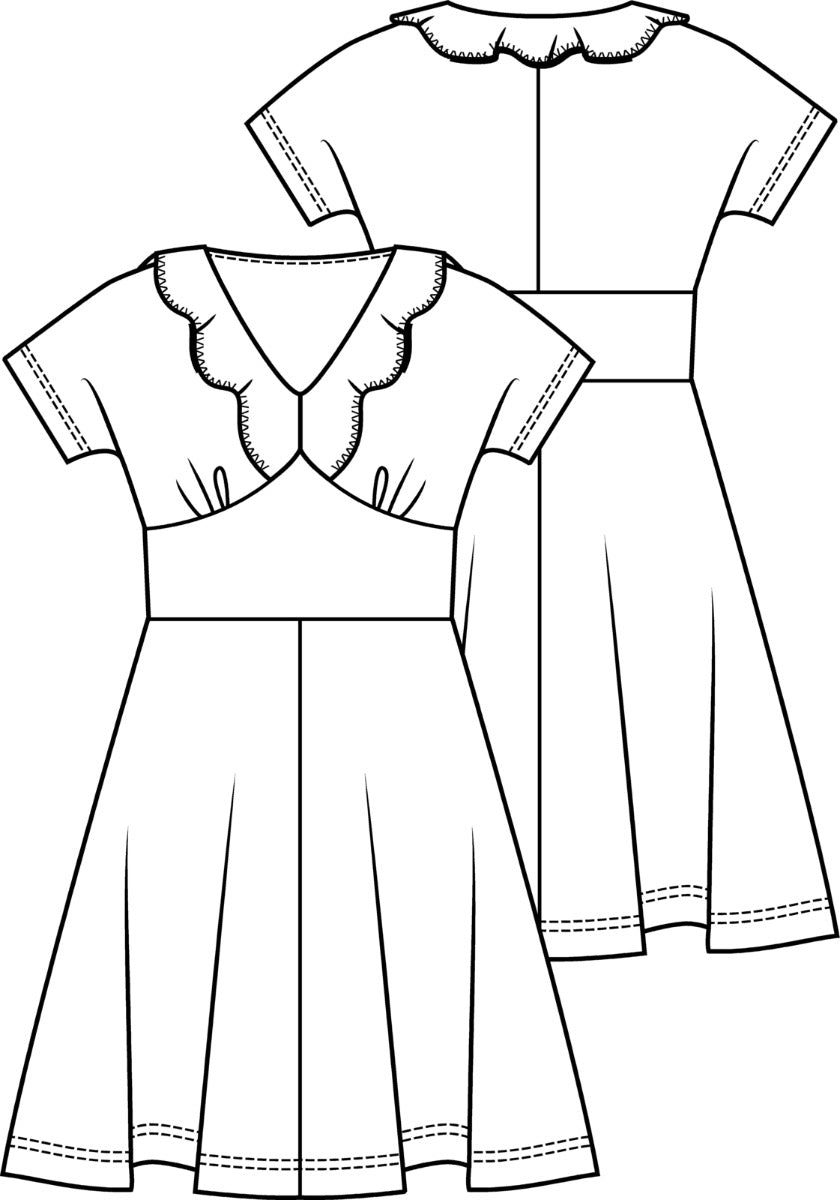 Knipmode 1805-07 jurk