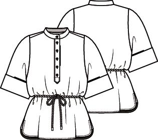 Knipmode 2105-08 blouse