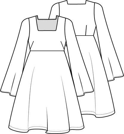 Knipmode 2205-10 Kleid