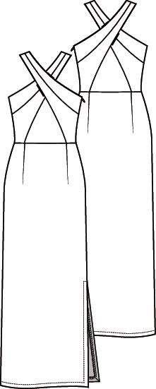 Knipmode 2007-12 maxi jurk