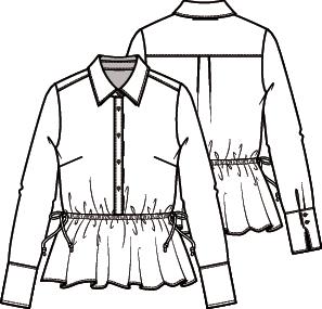 Knipmode 2008-16 blouse