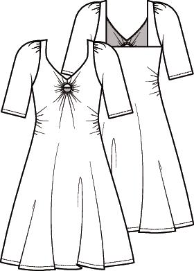 Knipmode 2108-19 Kleid