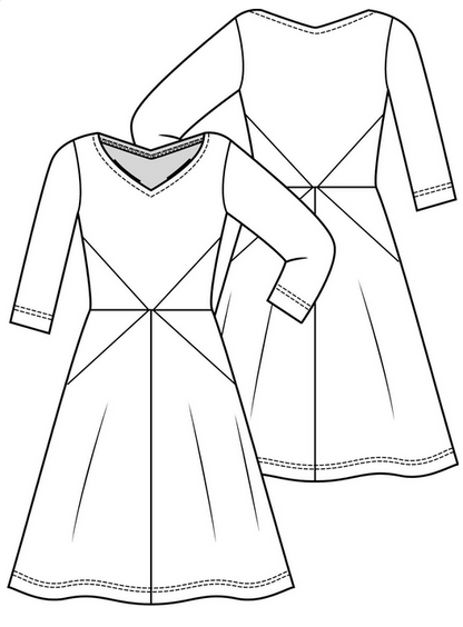 Schnitt 1119-02 Kleid