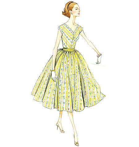 Vogue 8789 vintage jurk uit 1957